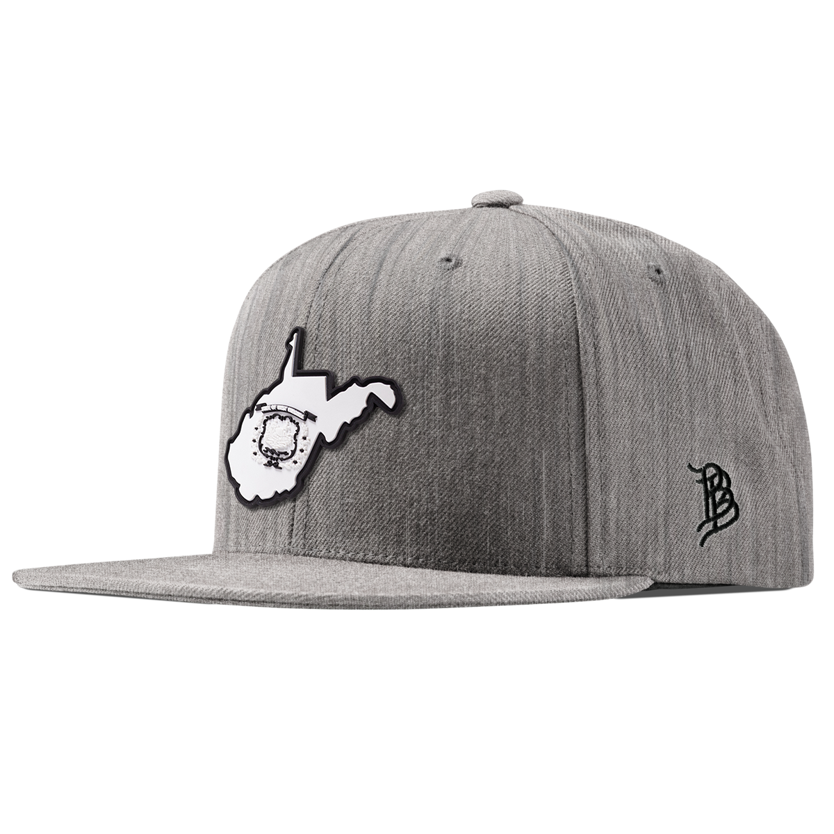 West Virginia Moonlight Classic Snapback Heather Gray