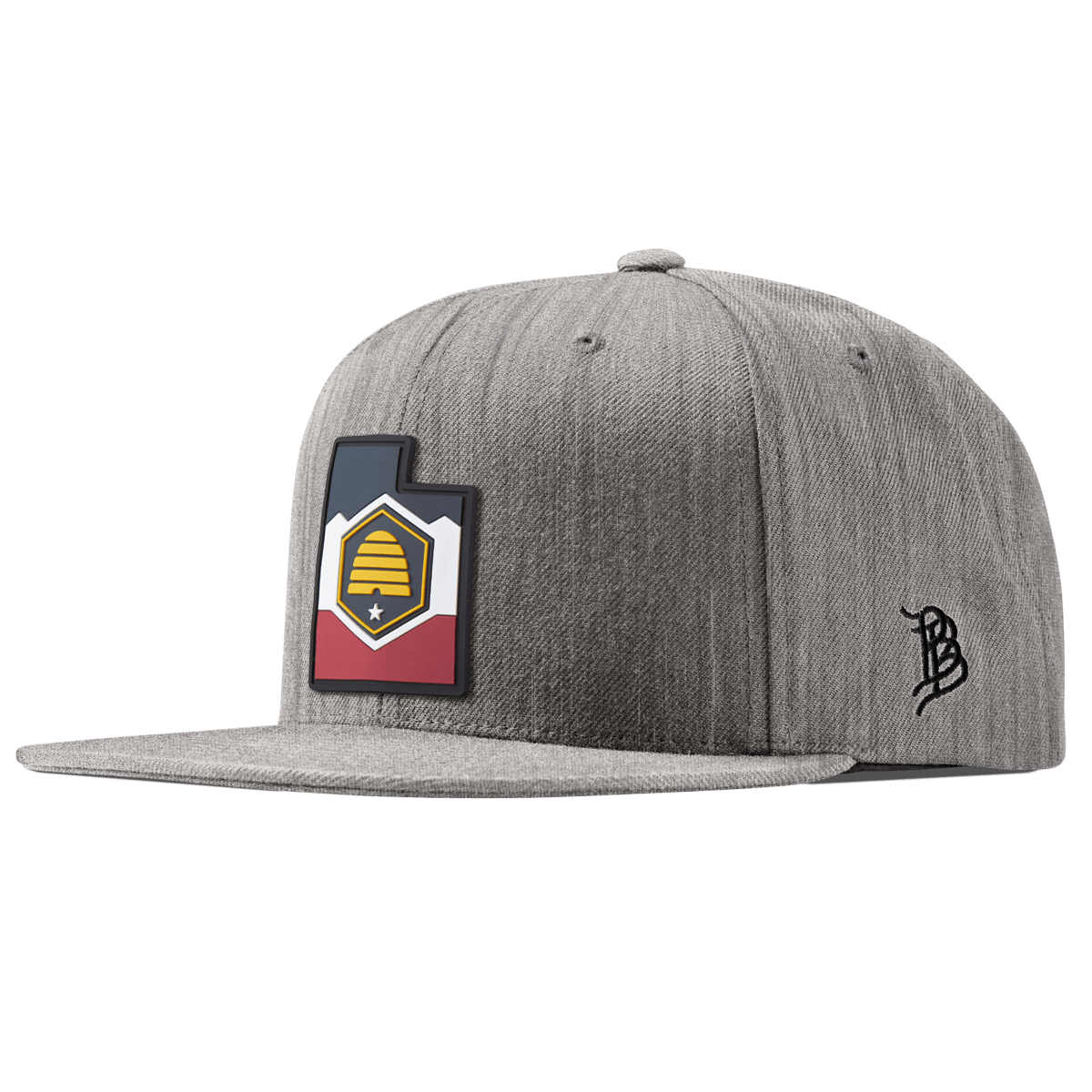 Utah 45 PVC Classic Snapback Heather Gray 