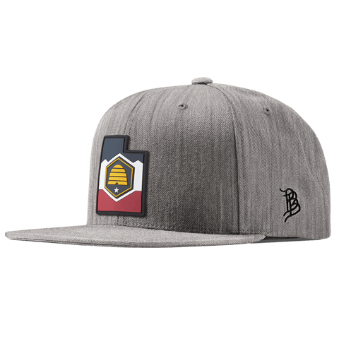 Utah 45 PVC Classic Snapback Heather Gray 