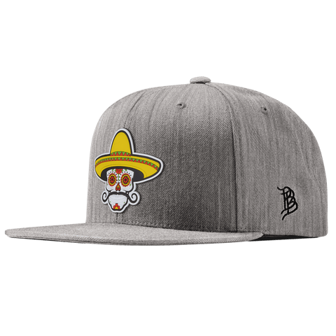 Sombrero Skull PVC Essential Flat Snapback Heather Gray