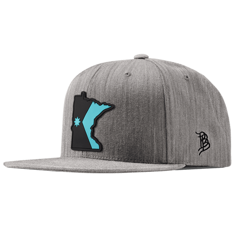 Minnesota Turquoise Classic Snapback Heather Gray   