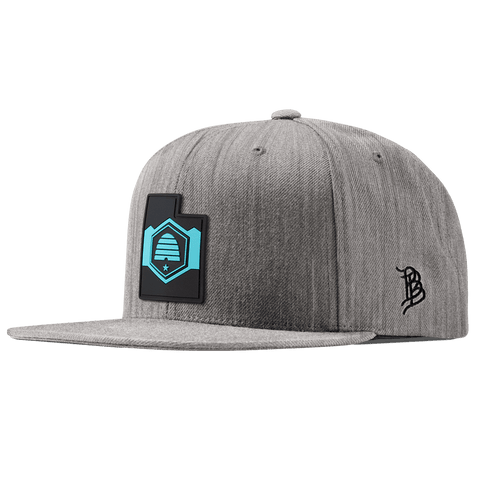 Utah Turquoise Classic Snapback Heather Gray 