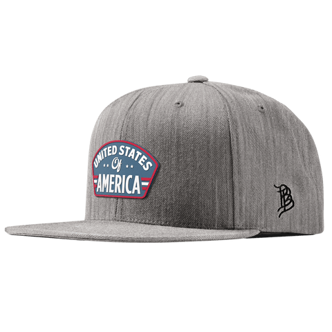 United States of America Badge Essential Flat Snapback