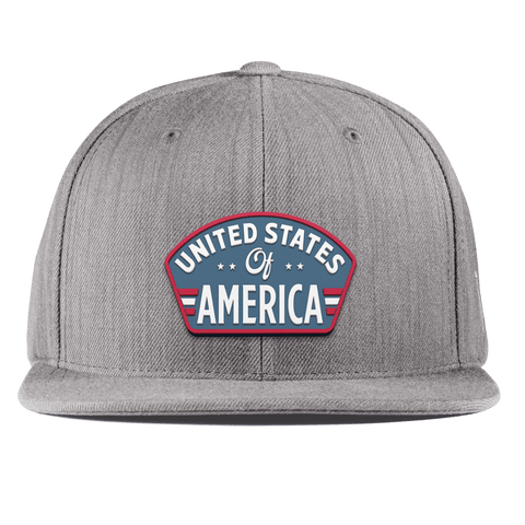 United States of America Badge Essential Flat Snapback