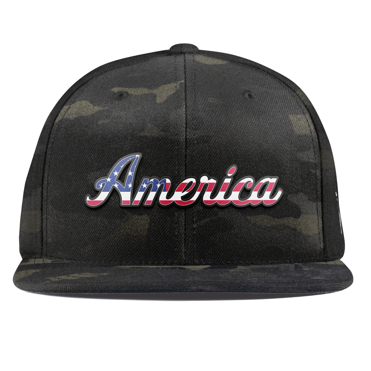 America Essential Flat Snapback Multicam