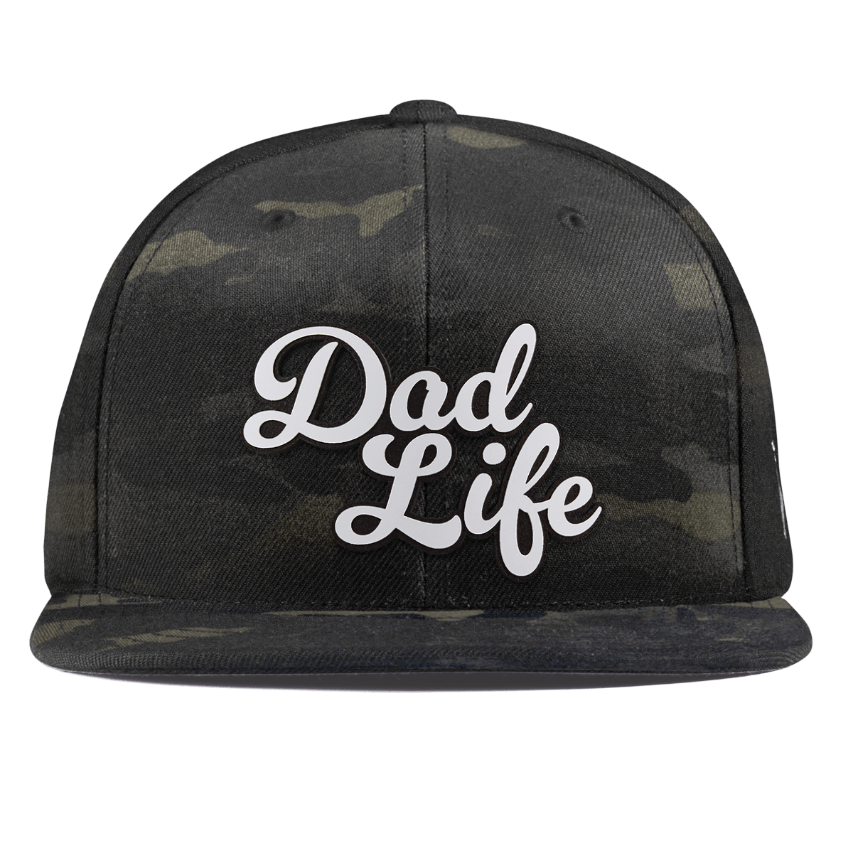 Dad Life Script Essential Flat Snapback Multicam