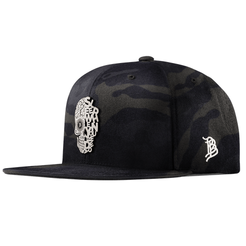 Sleep When You're Dead Skull Classic Snapback Mutlicam