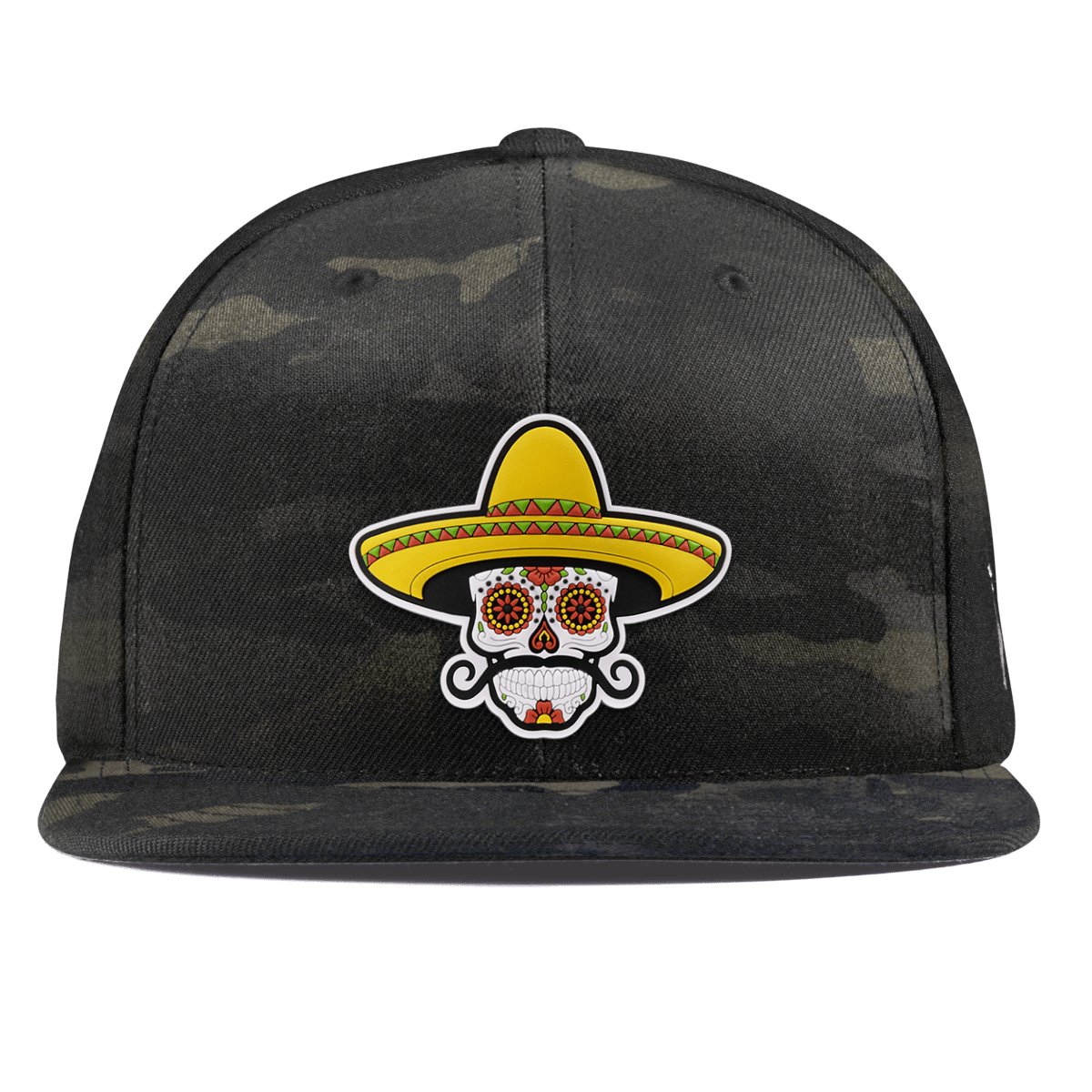 Sombrero Skull PVC Essential Flat Snapback Multicam