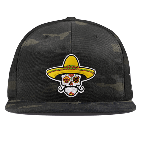 Sombrero Skull PVC Essential Flat Snapback Multicam