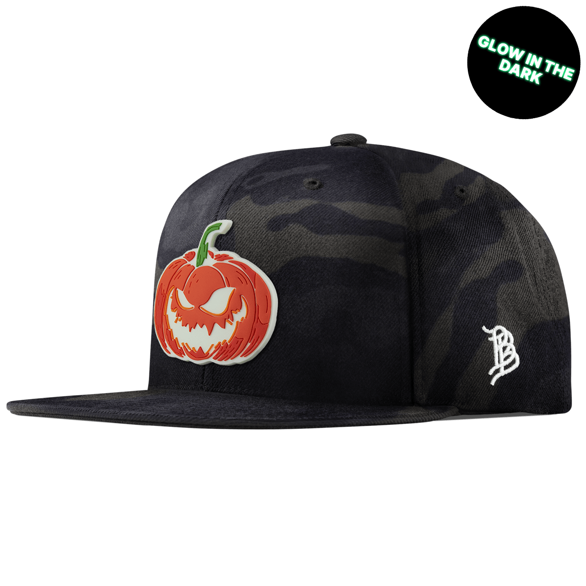 Jack-O-Lantern Glow Classic Snapback Mutlicam