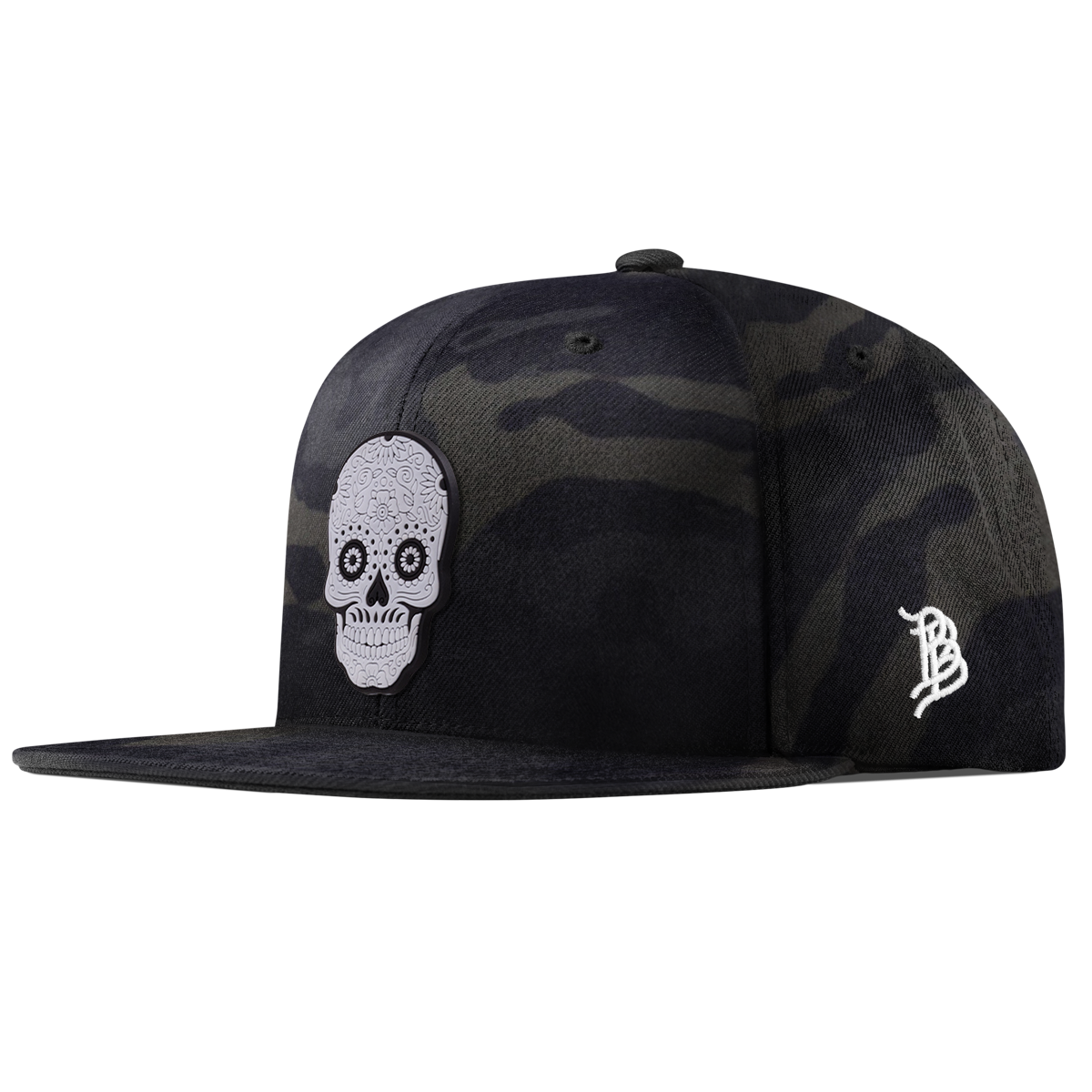 Sugar Skull PVC Classic Snapback Multicam