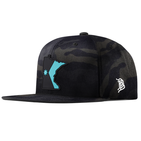 Minnesota Turquoise Classic Snapback Multicam   