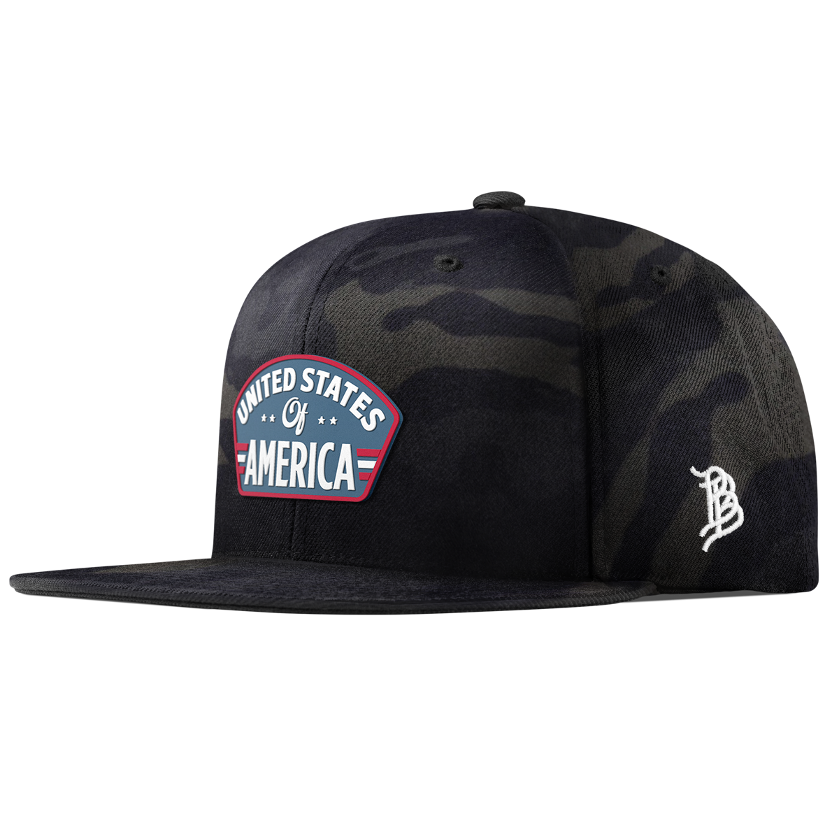 United States of America Badge Essential Flat Snapback
