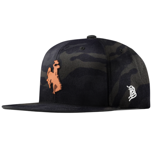 Wyoming Cowboy Classic Snapback Tan Logo