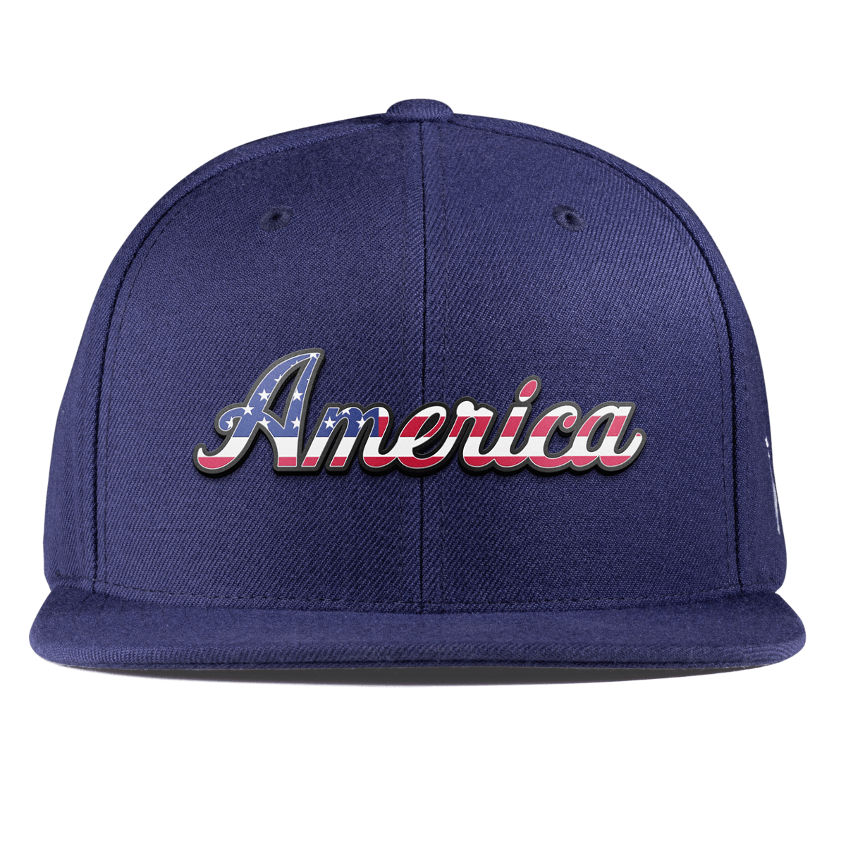 America Essential Flat Snapback Navy