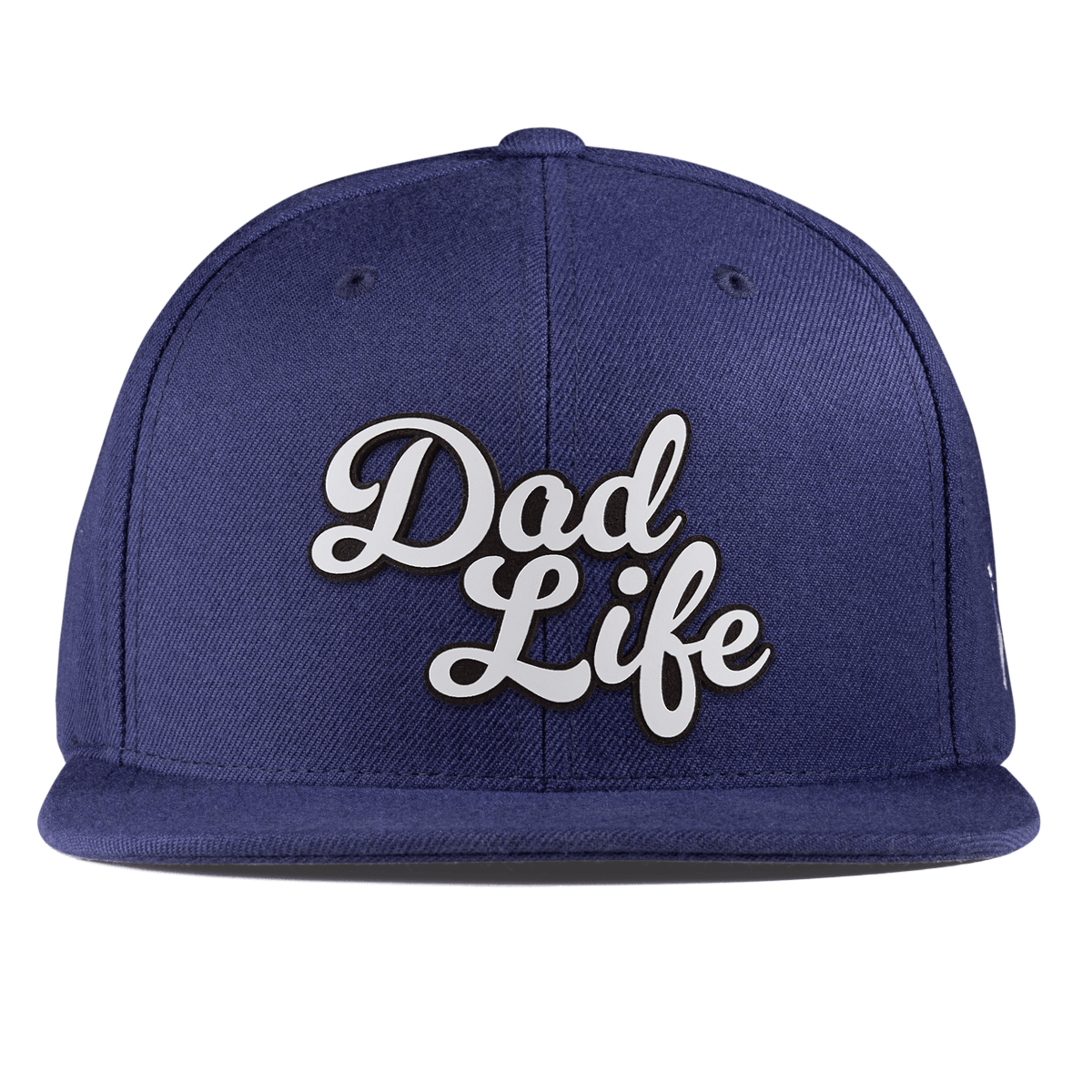 Dad Life Script Essential Flat Snapback Navy