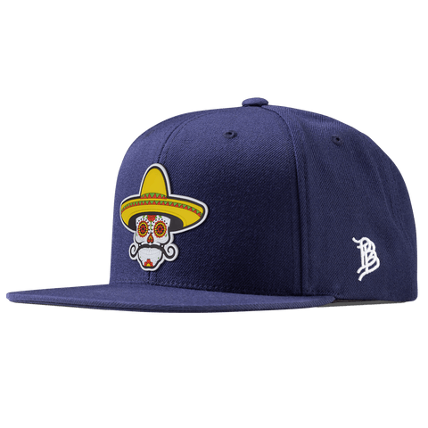 Sombrero Skull PVC Essential Flat Snapback Navy
