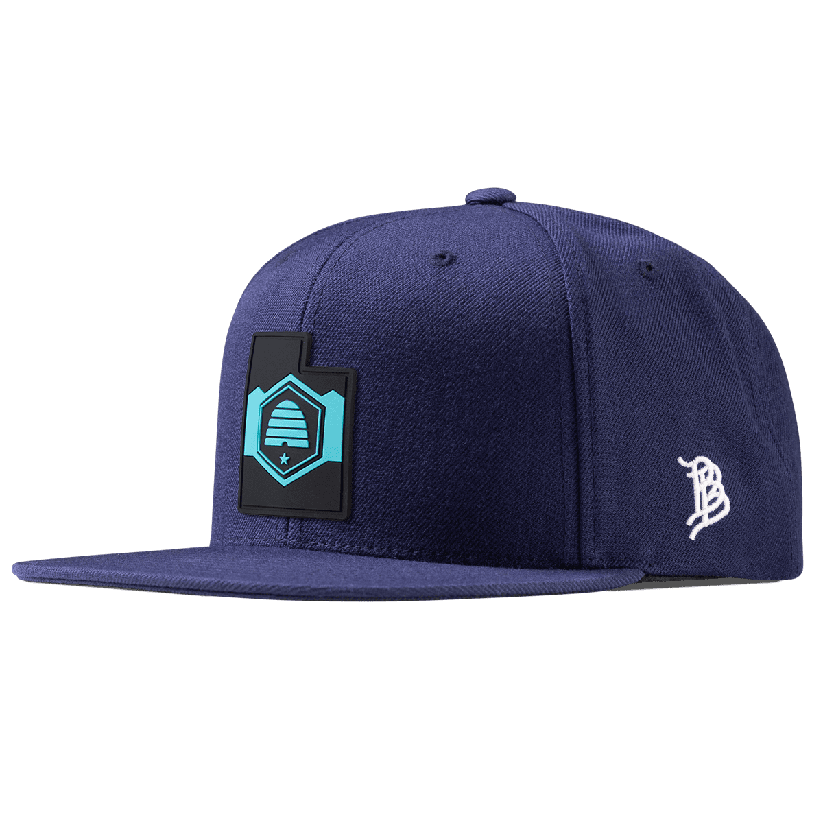 Utah Turquoise Classic Snapback Navy