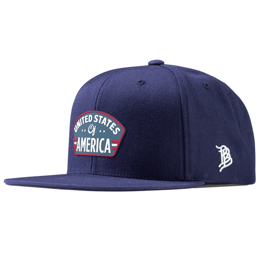 United States of America Badge Essential Flat Snapback