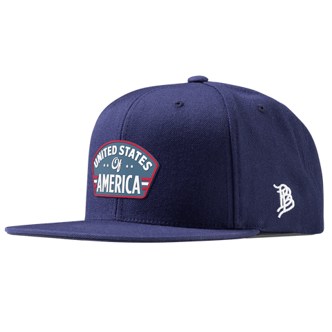 United States of America Badge Essential Flat Snapback