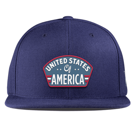 United States of America Badge Essential Flat Snapback