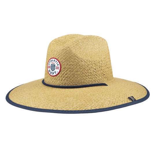 Liberty Letterman Yacht Hat Straw/USA Camo
