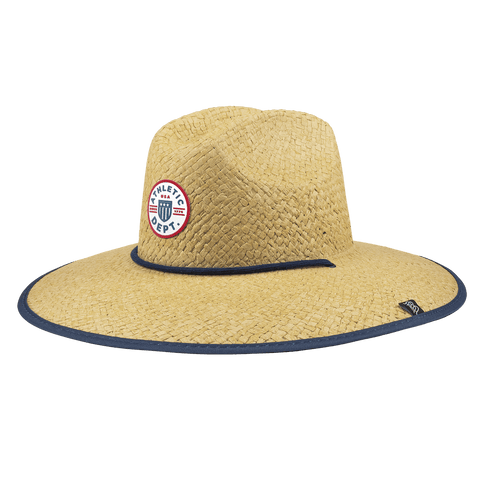 Liberty Letterman Yacht Hat Straw/USA Camo