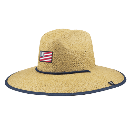 Mini Old Glory Yacht Hat Straw/USA Camo