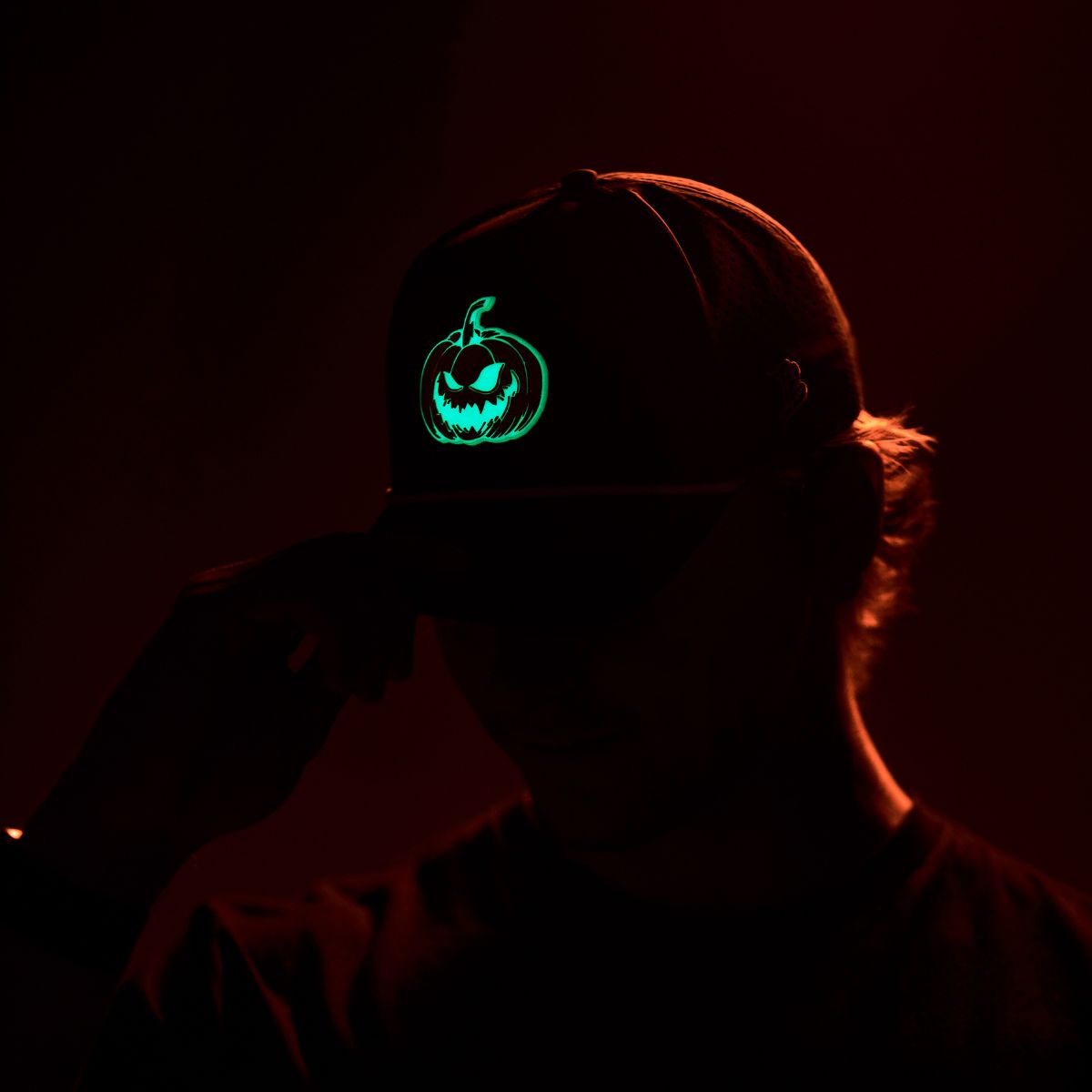 Jack-O-Lantern Glow Classic Snapback Black, Heather Gray, Multicam, Navy, Charcoal