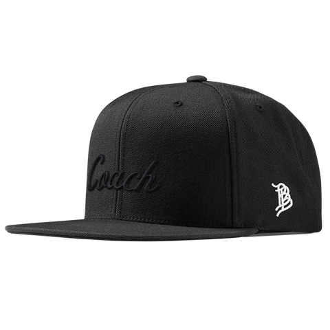 Coach Classic Snapback (Black Script) Black