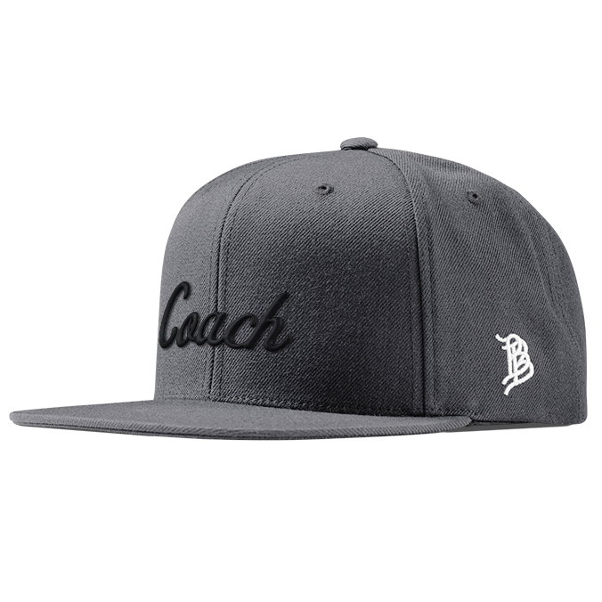 Coach Classic Snapback (Black Script) Charcoal