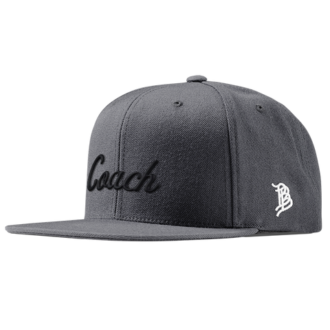 Coach Classic Snapback (Black Script) Charcoal