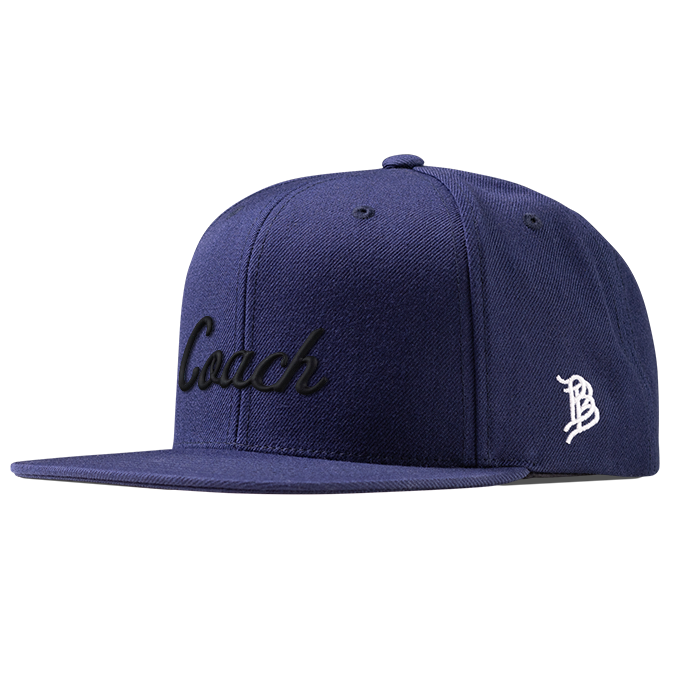 Coach Classic Snapback (Black Script) Navy