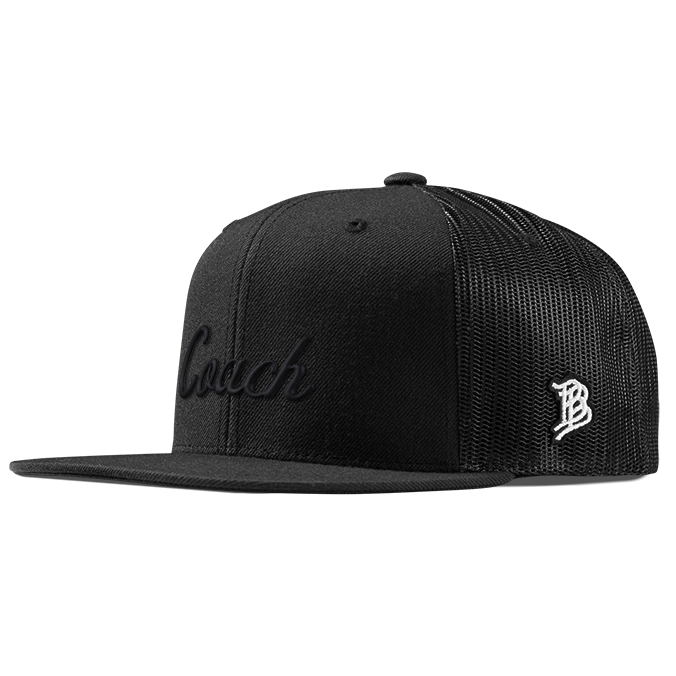 Coach Flat Trucker (Black Script) Black 