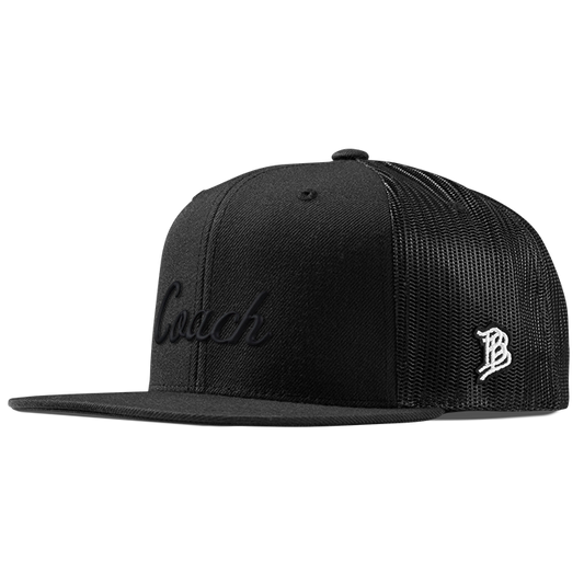 Coach Flat Trucker (Black Script) Black 