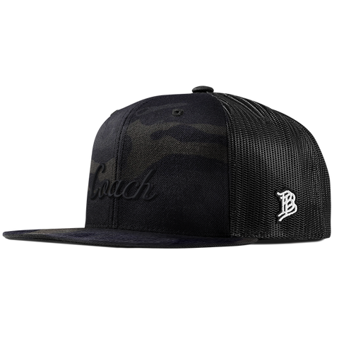Coach Flat Trucker (Black Script) Multicam