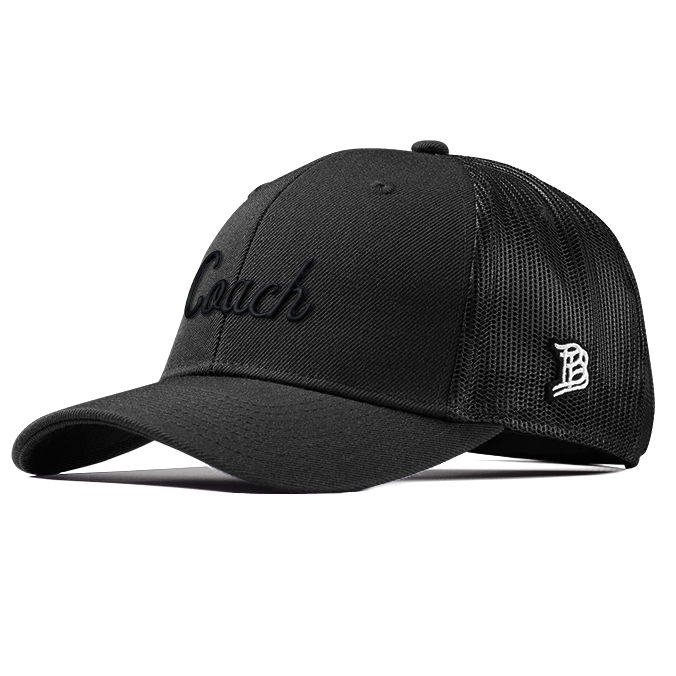 Coach Curved Trucker Black