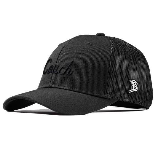 Coach Curved Trucker Black