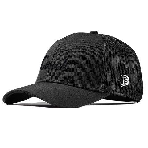 Coach Curved Trucker Black