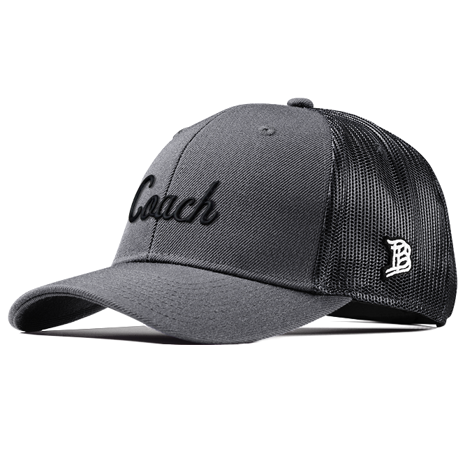 Coach Curved Trucker Charcoal