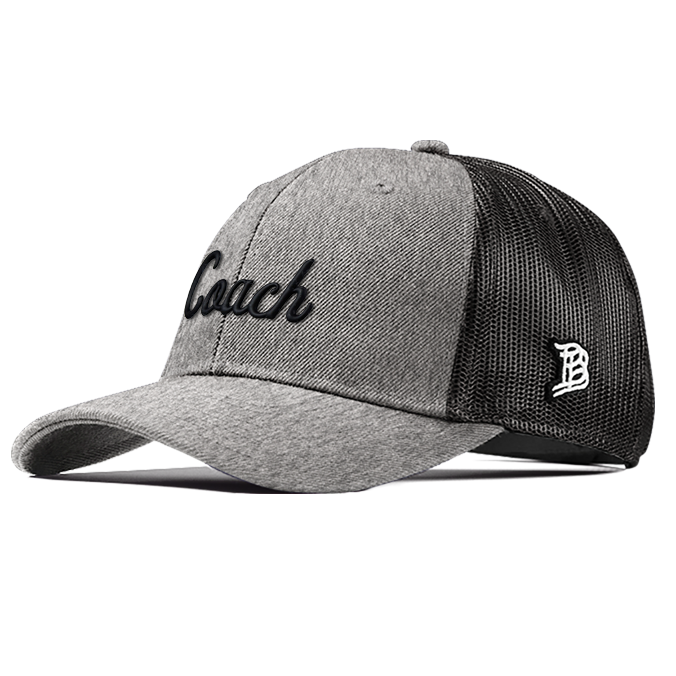 Coach Curved Trucker  Heather Gray