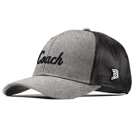Coach Curved Trucker  Heather Gray