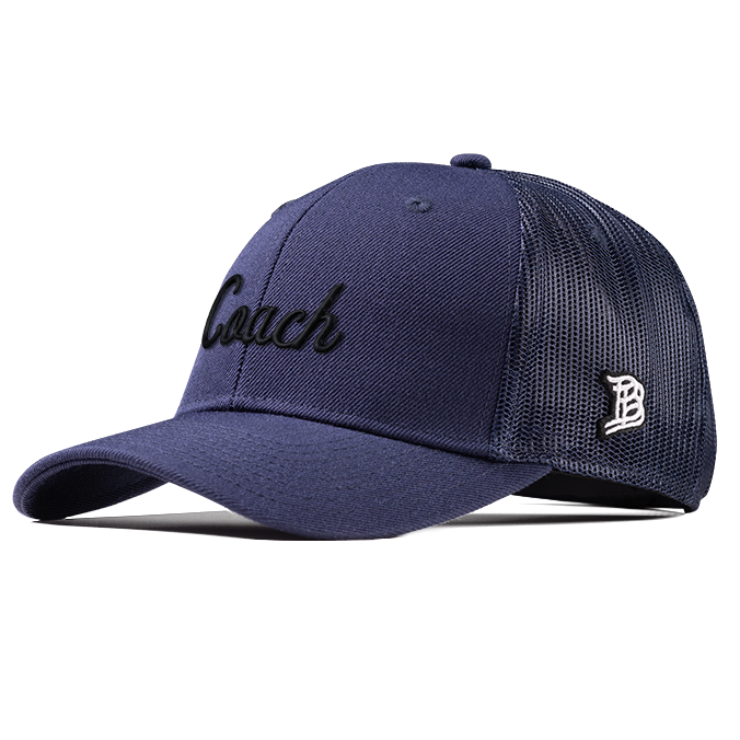 Coach Curved Trucker Navy 