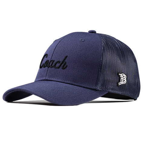 Coach Curved Trucker Navy 