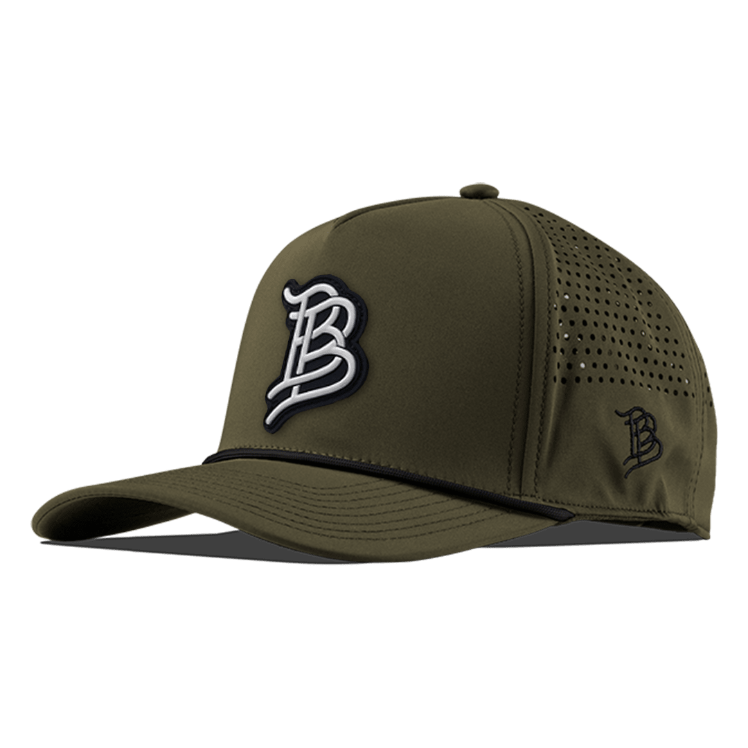 BB Cutout PVC Curved 5 Panel Performance Front Loden/Black