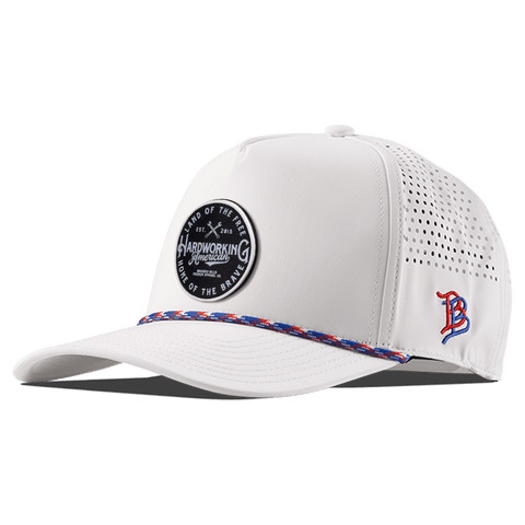 Hardworking Patch Curved 5-Panel Performance Hat - Branded Bills