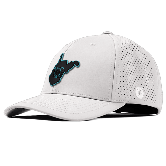 West Virginia Turquoise Elite Curved Front White