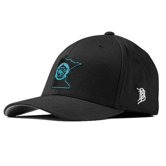 Minnesota Turquoise Flexfit Fitted Front Black
