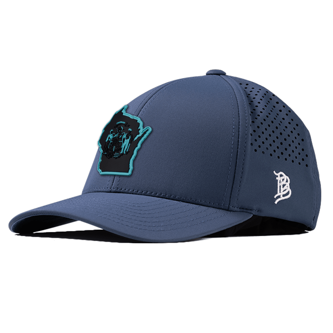 Wisconsin Turquoise Curved Performance Front Orion