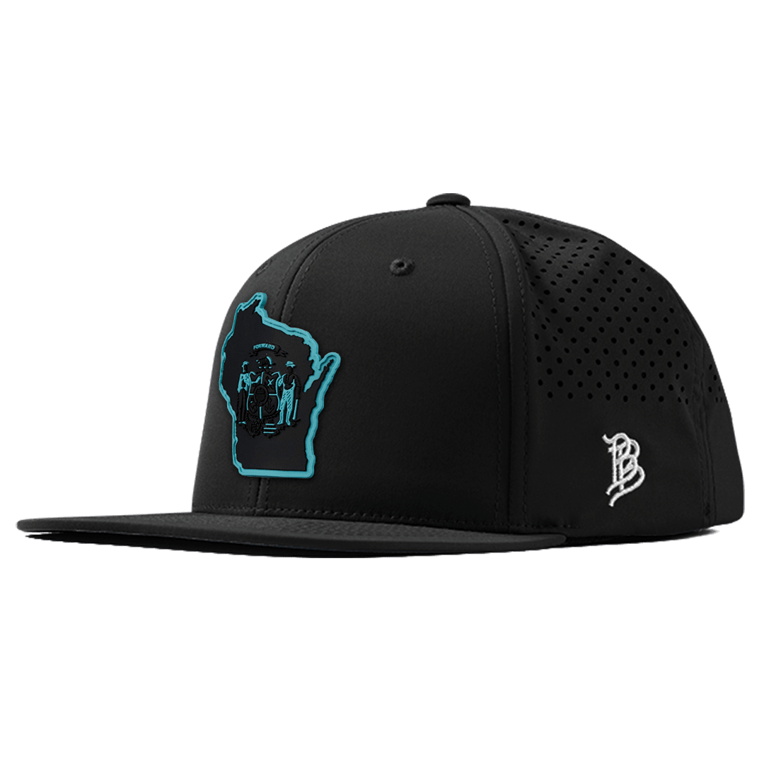 Wisconsin Turquoise Flat Performance Front Black